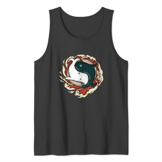 Discover Ying Yang Whales Animal Yin Yang Tank Tops