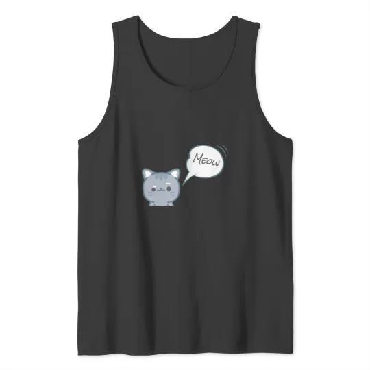 Discover Cat 2 Sticker Tank Tops