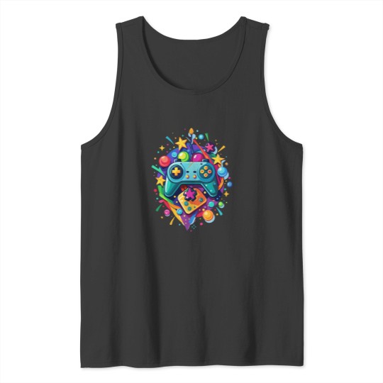 Discover Colorful Console Controller Tank Tops
