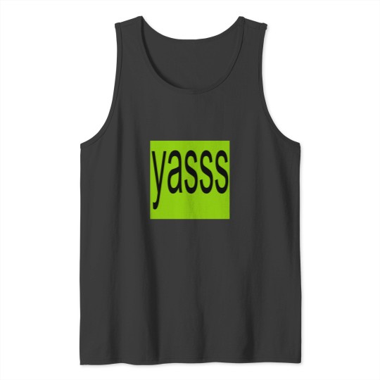 Discover Yasss brat parodyActive Tank Tops
