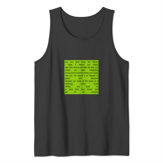Discover What a sad little life Jane (brat) Active Tank Tops
