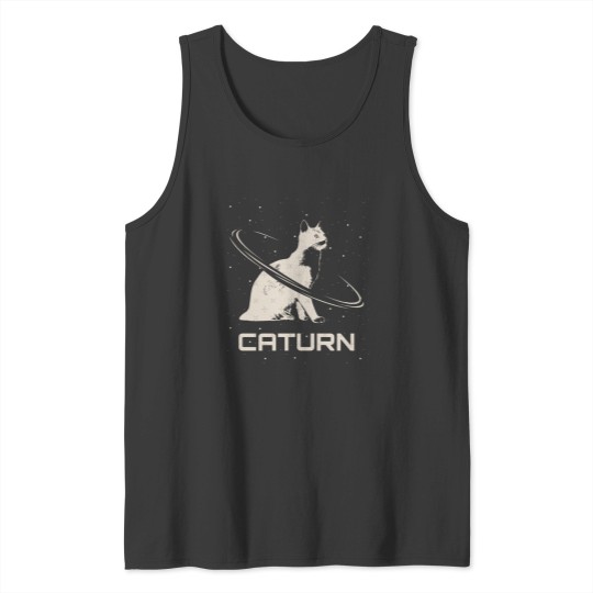 Discover Saturn Caturn Cat Planet Space Essential Tank Tops