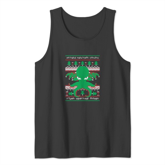 Discover Cthulhus Cultist Christmass - Cthulhus Uglys Christmass Sweater Tank Tops
