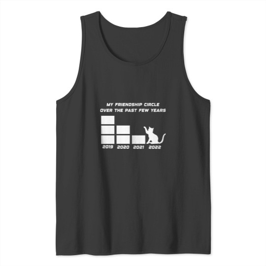 Discover Funny Cat Friendship Circle Over The Past Years Existential Essential Tank Tops