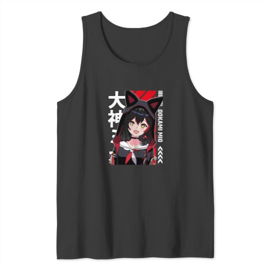 Discover Ookami Mio With Hoodie Tank Tops