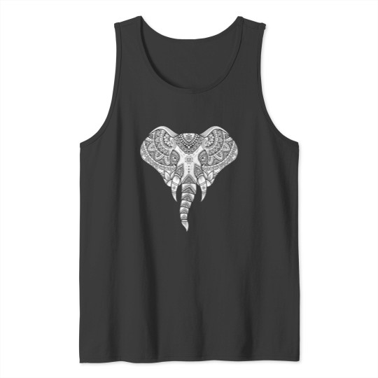 Discover Elephant Mandala Yoga Ornate Elephant Tank Tops