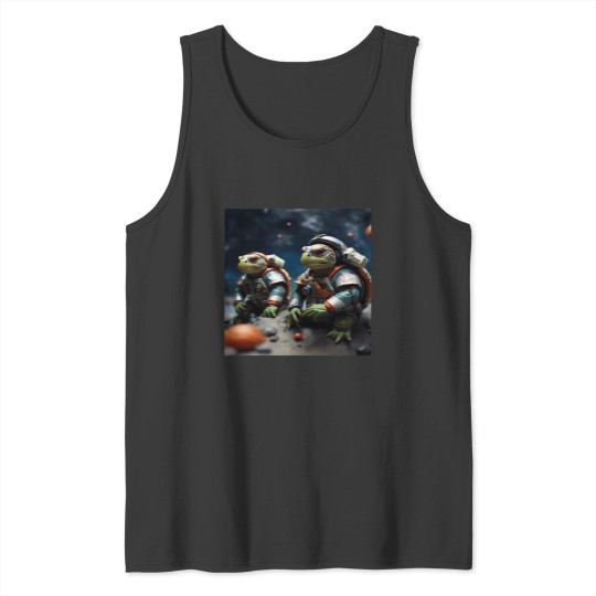 Discover Turtles in space uniforms Tank Tops