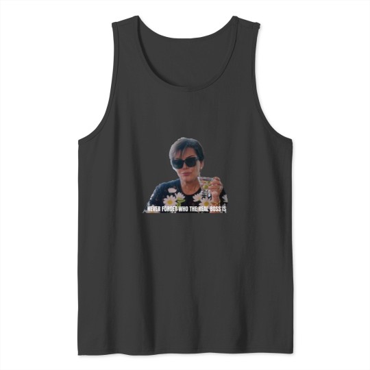 Discover Kris Jenner THE BOSS Greeting Card Tank Tops