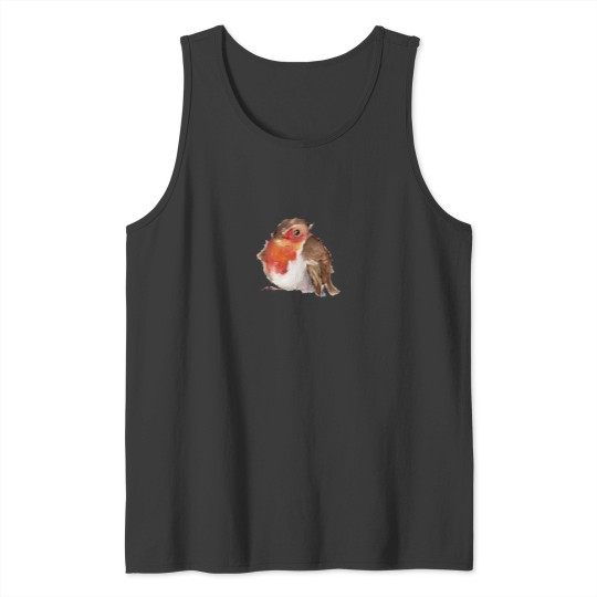 Discover Robin Watercolour Tank Tops