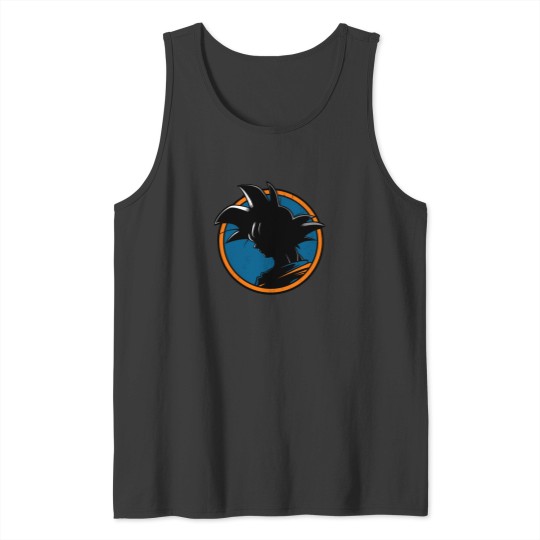 Discover Son Goku Dragon Ball Akira Toriyama Logo Silhouette 1 Tank Tops