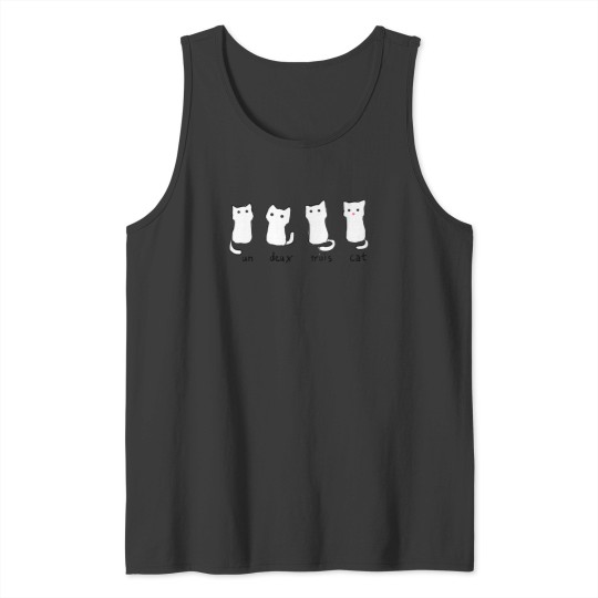 Discover Un Deux Trois Cat T-Shirt 2 Tank Tops