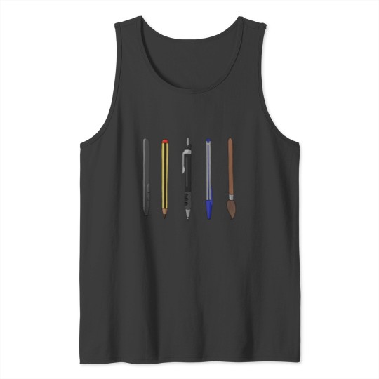 Discover Artist toolbox kit of art and office supplies Tank Tops