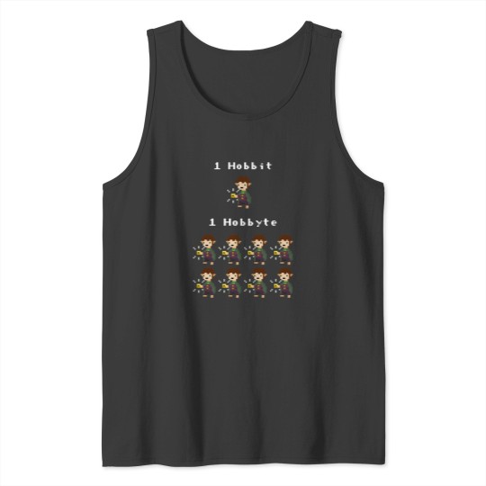 Discover Bit byte pun design white Tank Tops