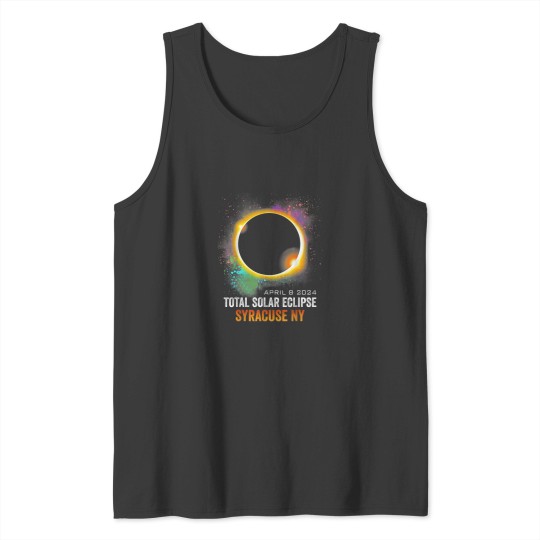 Discover 2024 Solar Eclipse Syracuse NY USA Totality April Tank Tops