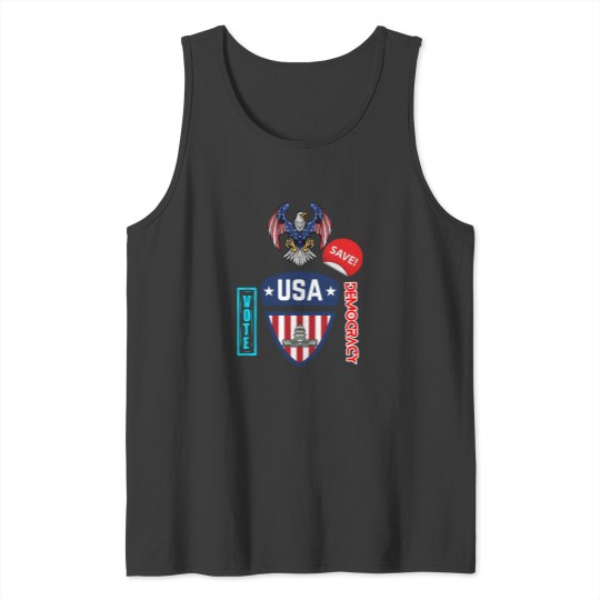 Discover VOTE SAVE DEMOCRACY Active(3) Tank Tops