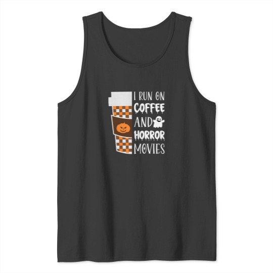 Discover I Run On Coffee And Horror Movies Halloween Costume Cinema Tank Tops