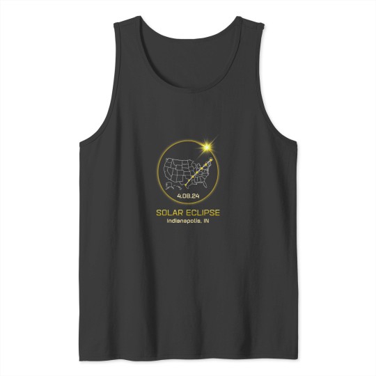Discover Solar Eclipse 2024 Indianapolis IN Indiana Totali Tank Tops