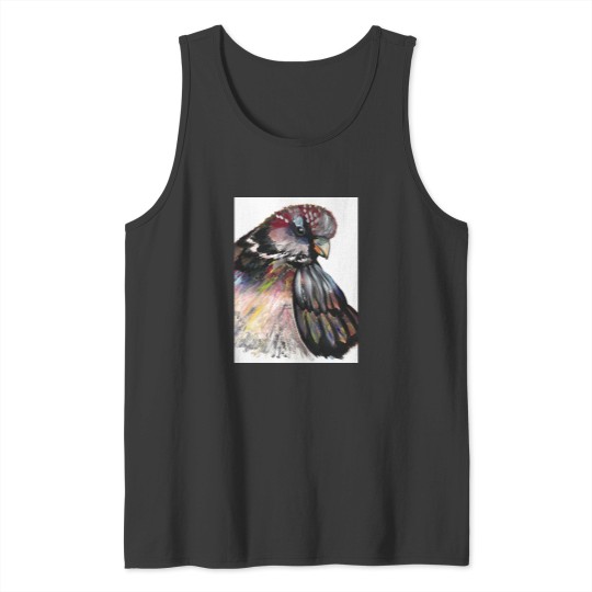 Discover Sparrow Painting (Watercolour DryBrush) Tank Tops