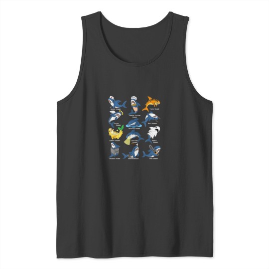 Discover Type of Sharks Costume Shark Nurse Angel Shark Sl Tank Tops