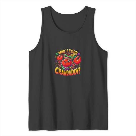 Discover Whos Your Crawdaddy Crawfish Jester Beads Funny M Tank Tops