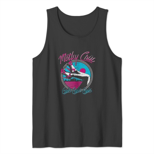 Discover Motley Crue Girls Girls Girls Heels Tank Top - Rock Band Apparel