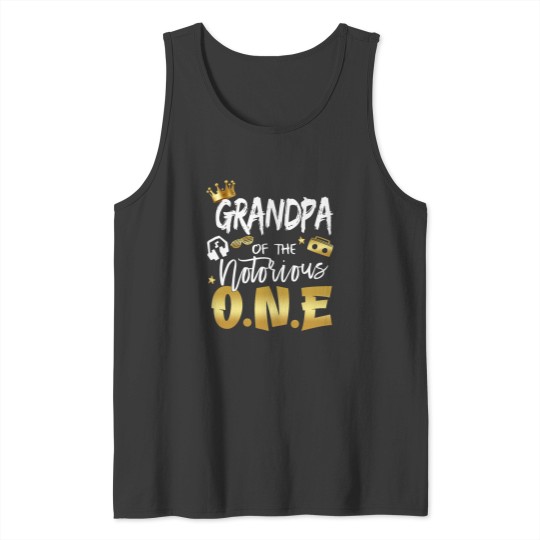 Discover Grandpa Of The Notorious One Old School Hip Hop 1st Birthday Tank Tops