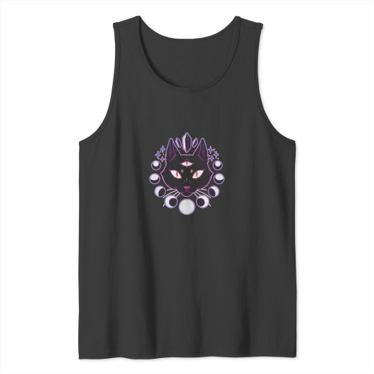 Discover Lunar Cat Classic Tank Tops