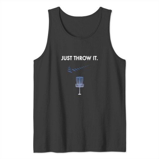 Discover Just Throw It Disc Golf Tank Tops