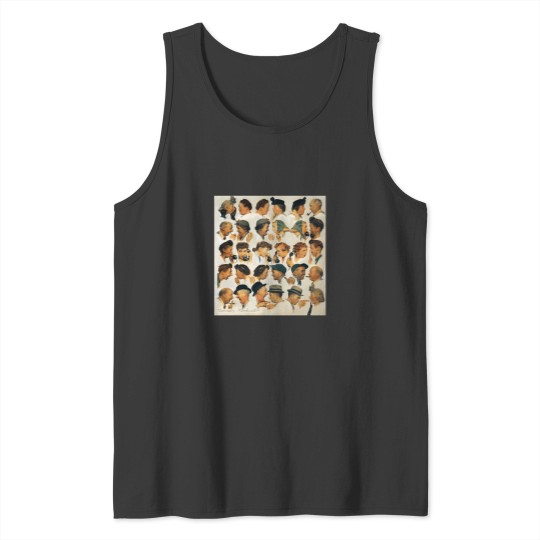 Discover Norman Rockwell Artwork Tank Top