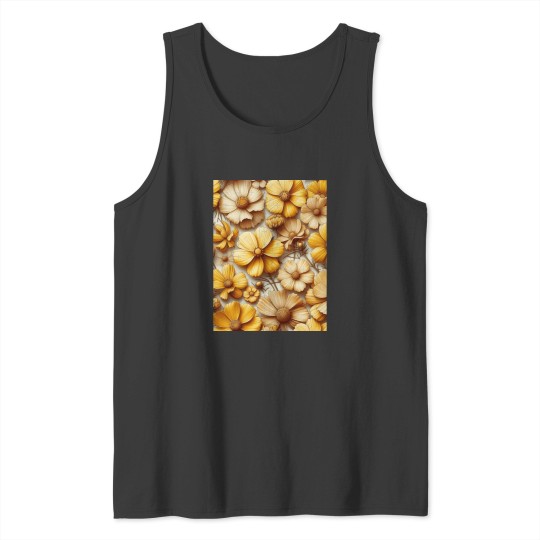 Discover Vibrant Yellow Cosmos Flowers Add a Splash of Sunshine to Your Space Classic Tank Tops