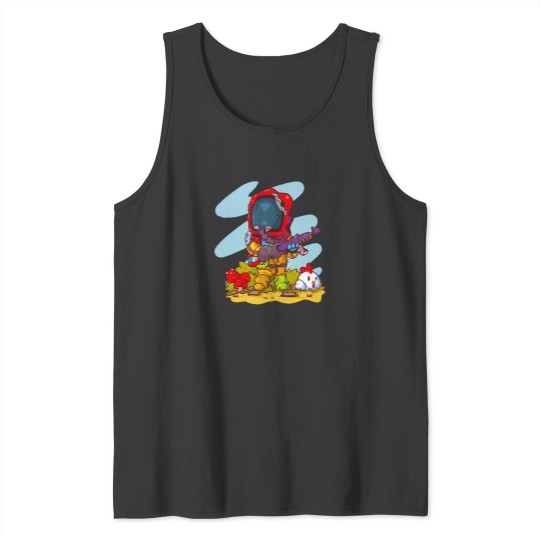 Discover Rust Cute Hazmat Suit Tank Tops