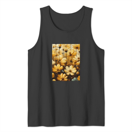 Discover Vibrant Yellow Cosmos Flowers Add a Splash of Sunshine to Your Space Classic Tank Tops