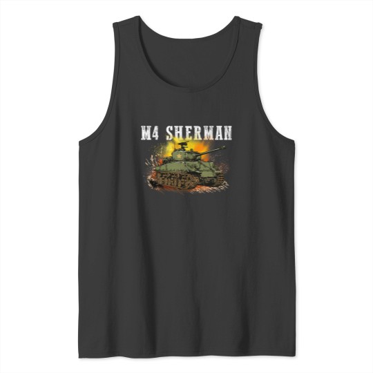 Discover M4 Sherman WWII Tank Tops for Military Enthusiasts