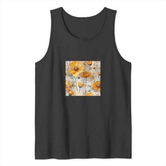 Discover Yellow Cosmos Flowers Classic Tank Tops