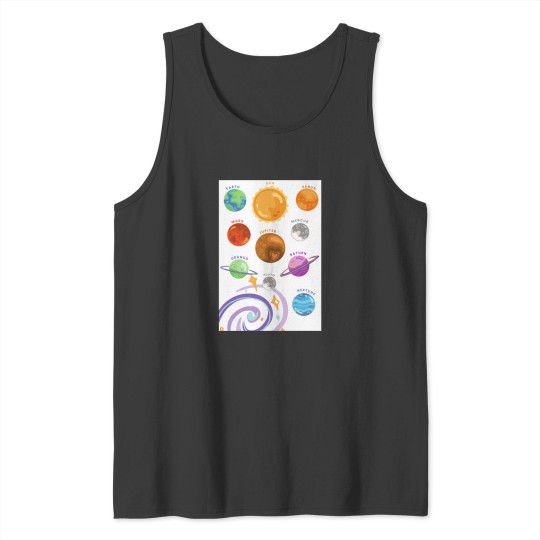 Discover Planets Colour,Cosmis Sound Classic Tank Tops