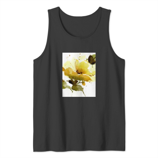 Discover Yellow rose Graphic Tank Tops