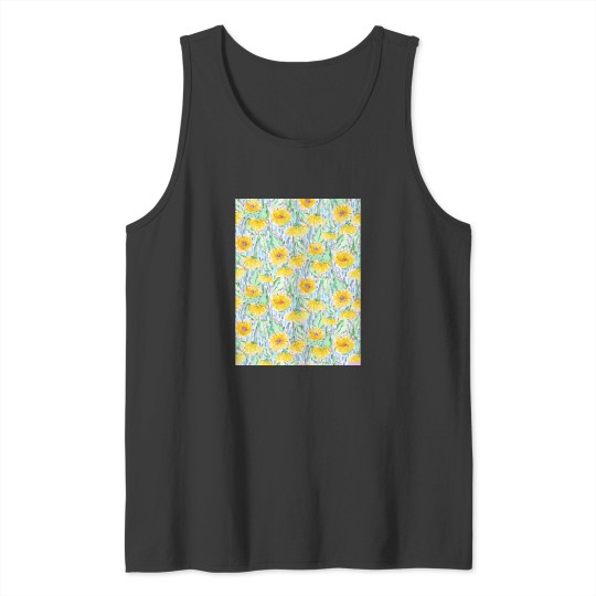 Discover Midsummer sunflowers Long Tank Tops