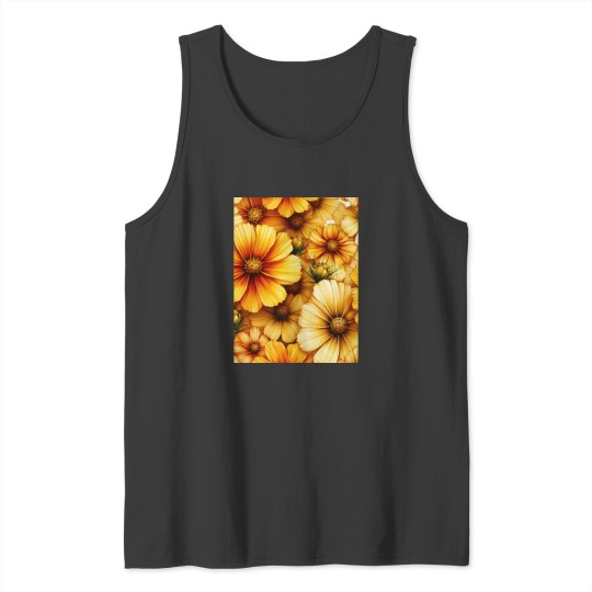 Discover Vibrant Yellow Cosmos Flowers Add a Splash of Sunshine to Your Space Classic Tank Tops