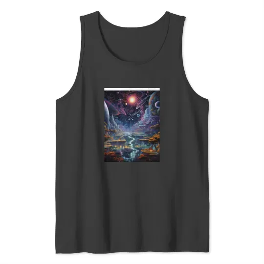 Discover Cosmic Dream Land Graphic Tank Tops