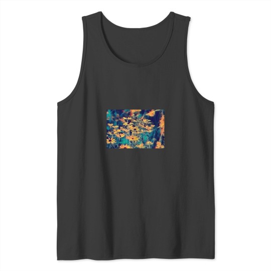 Discover Yellow Flowers Premium Scoop Tank Tops