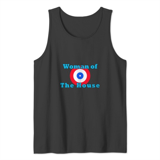 Discover Woman of The House Curling Shirt Classic Tank Tops