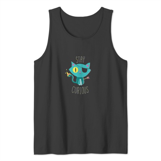 Discover Stay Curious Tank Tops