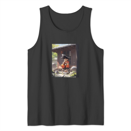 Discover Kid Goku Dragon Ball Art Tank Tops