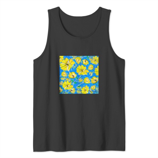 Discover Yellow Flowers by Jan Marvin Essential Tank Tops
