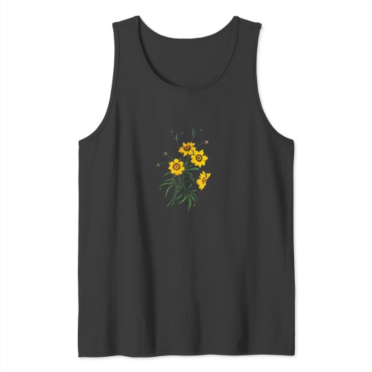Discover Sunflower Seamless Pattern Design Classic Tank Tops