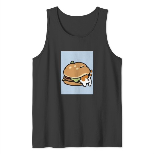 Discover Neko Atsume Cheese Burger Classic Tank Tops