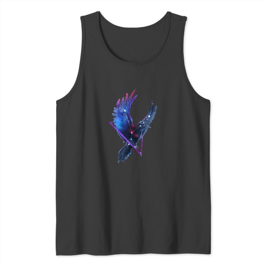 Discover Cosmic Sound Crow bird Essential Tank Tops