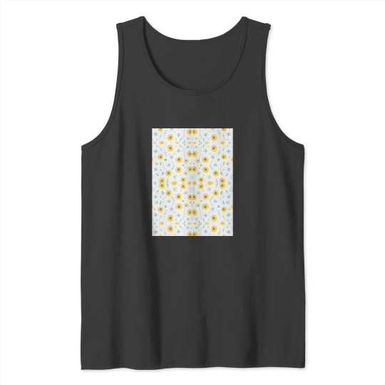 Discover Delicate dandelion in a meadow pattern Graphic Tank Tops