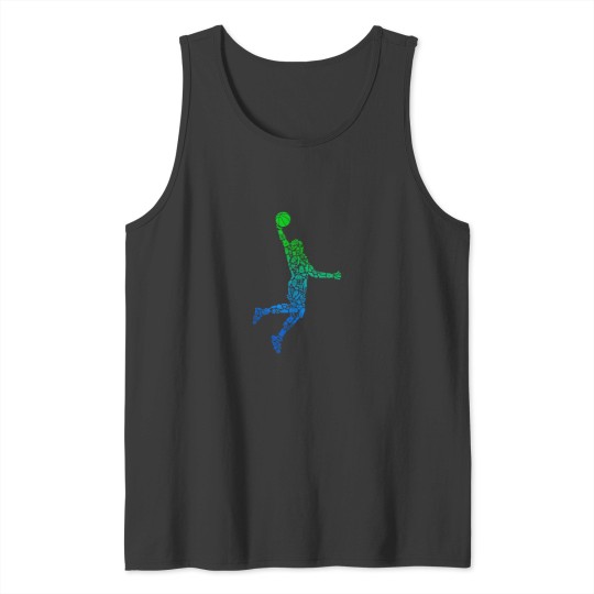 Discover Basketball Player Dunking Symbols Boys Kids Men Tank Tops