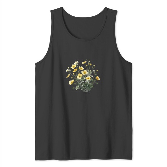 Discover Yellow Cosmos Flowers Essential Tank Tops